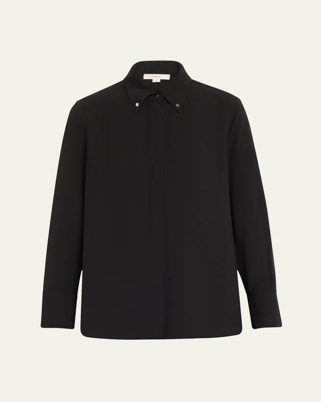 Jewel-Embellished Button-Down Shirt